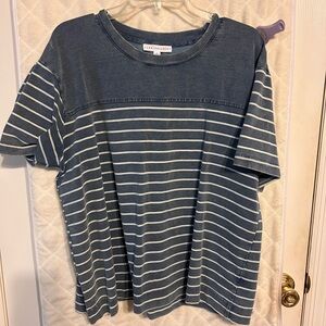 Striped Blue and White T-Shirt